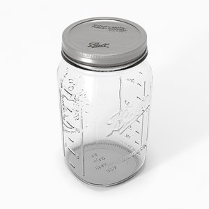 widemouth mason jar 3d model