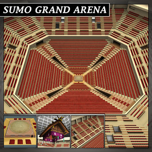 sumo arena 3d obj