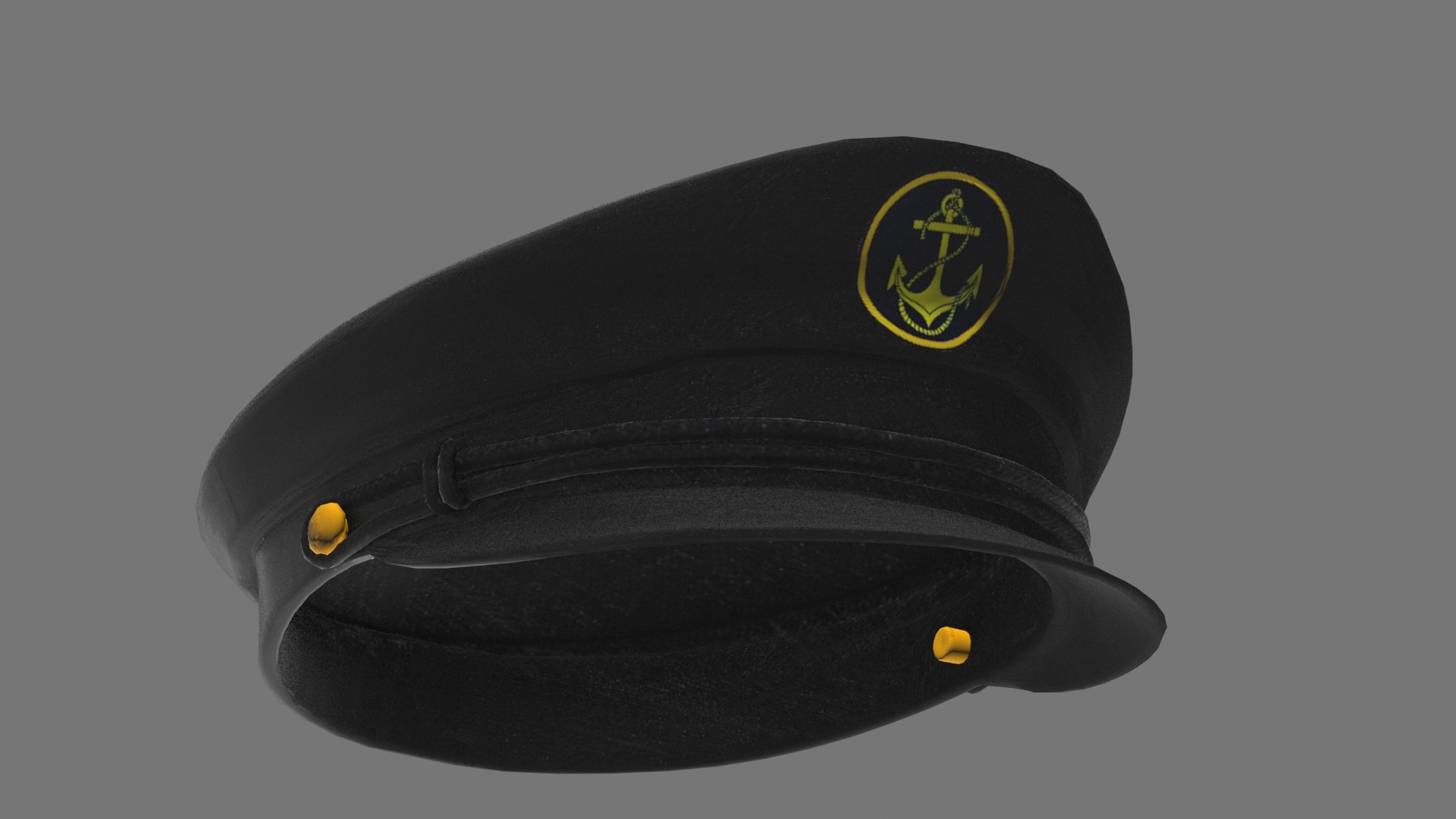 3d model captain hat