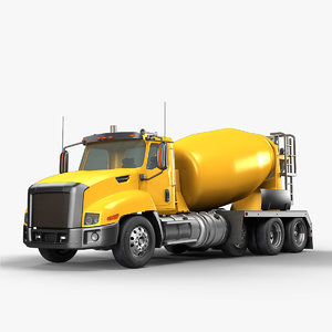 3d concrete mixer truck model
