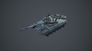 t-80 tank 3d fbx