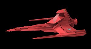 draconian marauder hatchet fighter 3d x