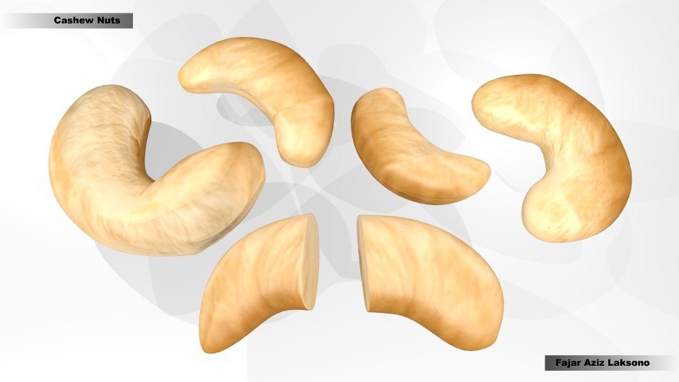 cashew nut 3d 3ds