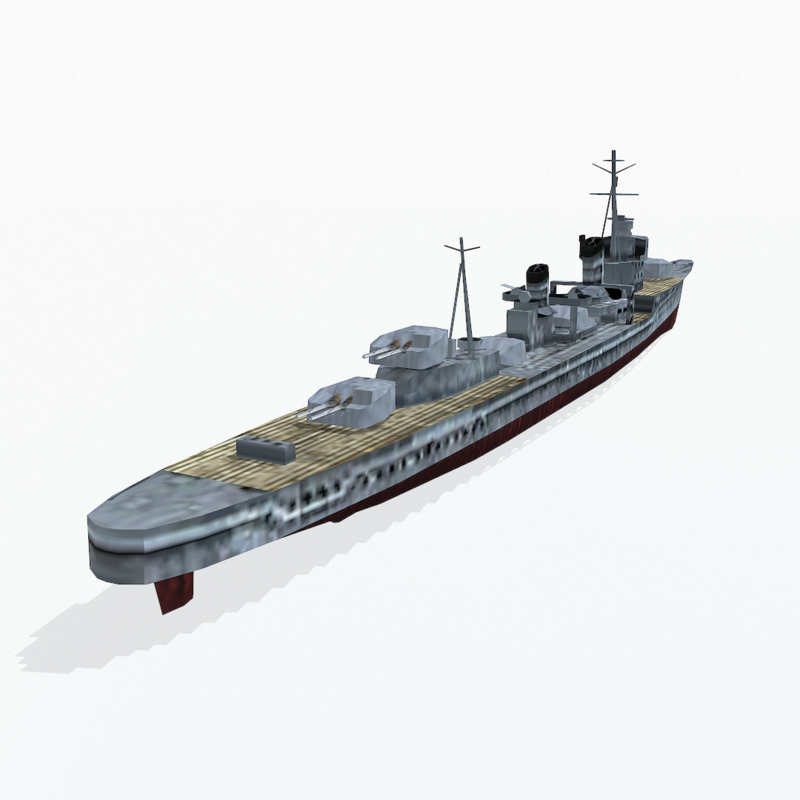 destroyers kagero class 3d 3ds