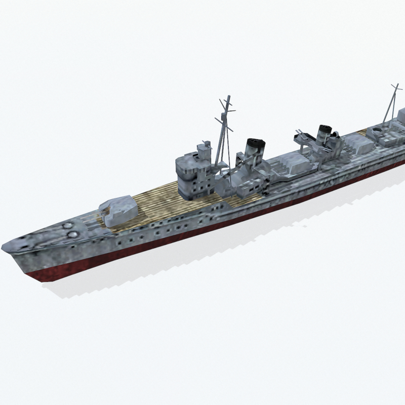 destroyers kagero class 3d 3ds