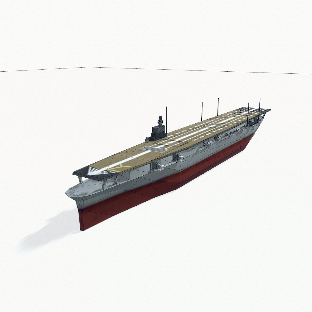 shokaku aircraft carrier 3d max