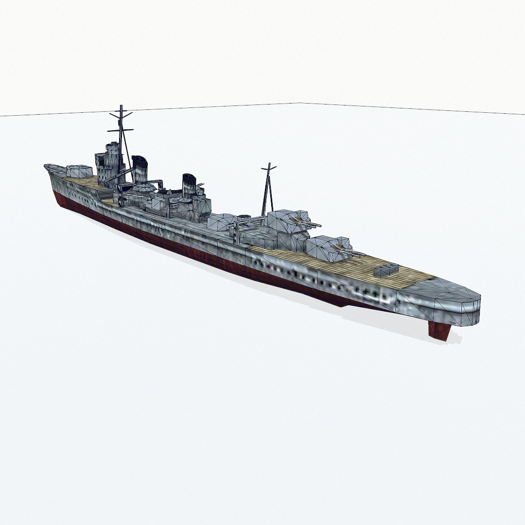 destroyers kagero class 3d 3ds