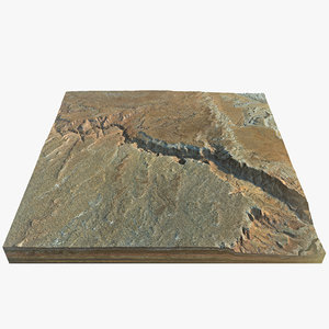 3d marble canyon model