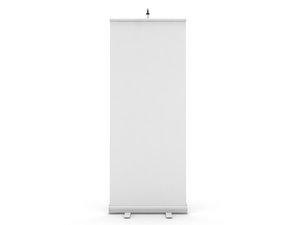 3d blank roll banner stand