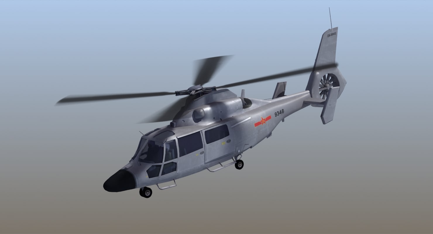 3d model z-9c haitun helicopter