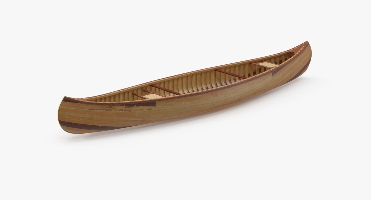 canoe 3d model
