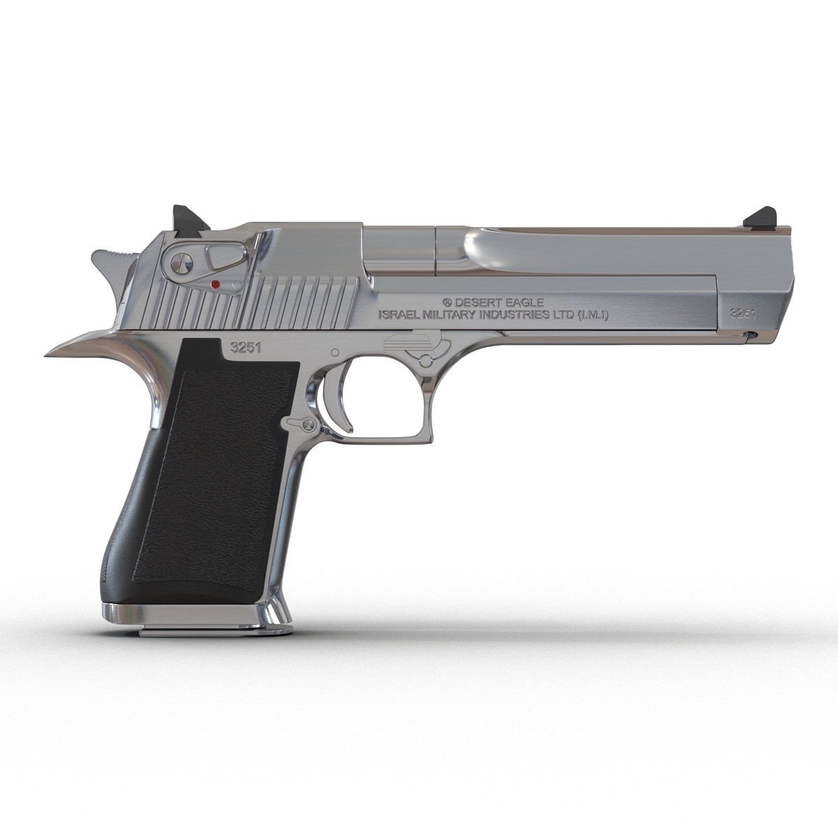 3d model of pistol imi desert eagle