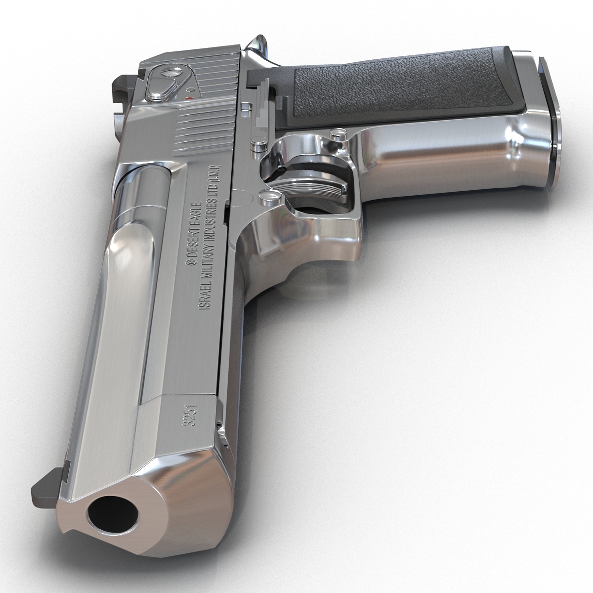 3d model of pistol imi desert eagle