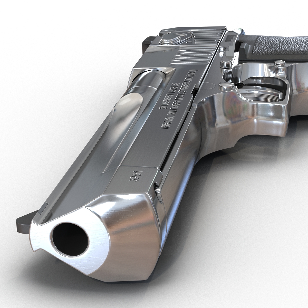 3d model of pistol imi desert eagle