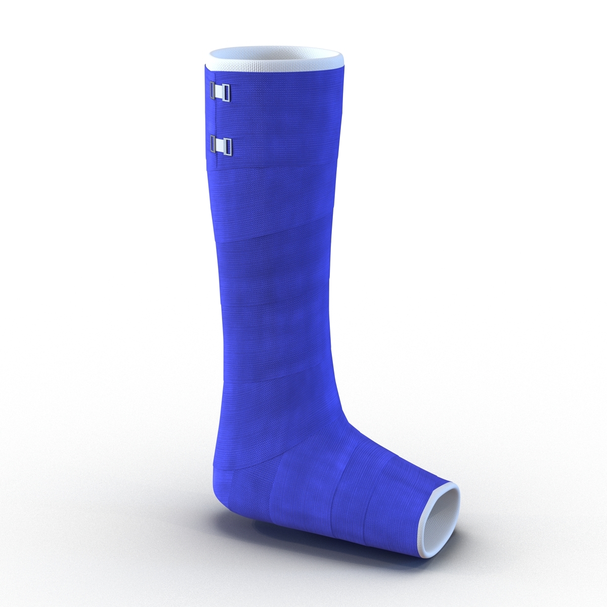 3d model blue fiberglass cast arm