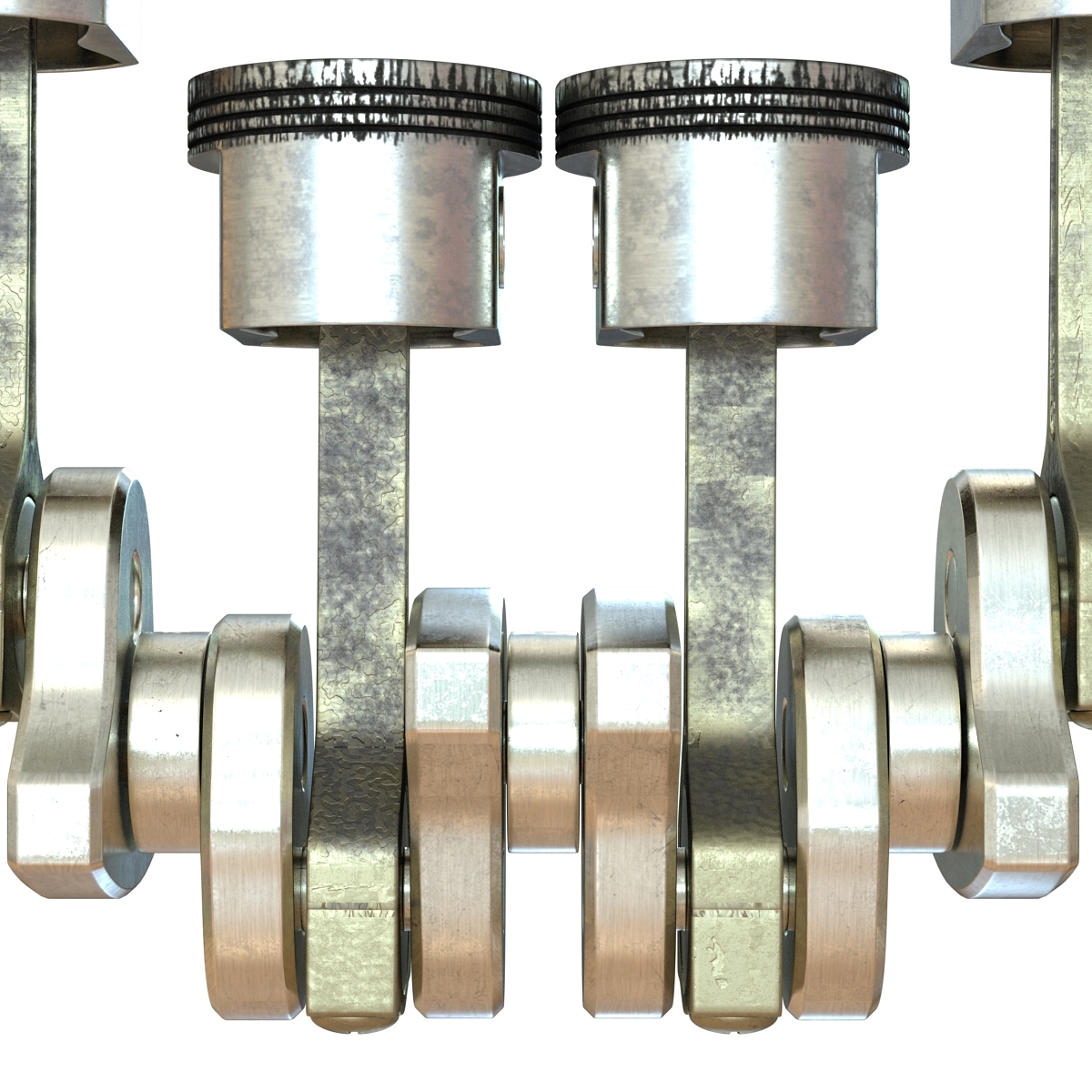 engine piston crankshaft rigged max