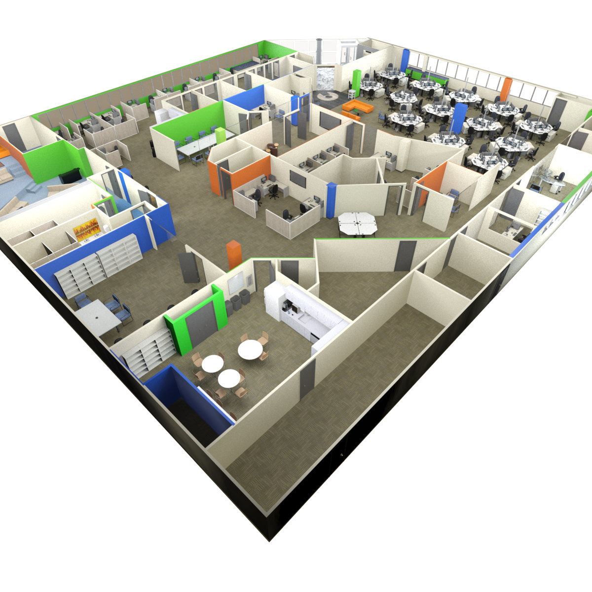 office environment 3d max