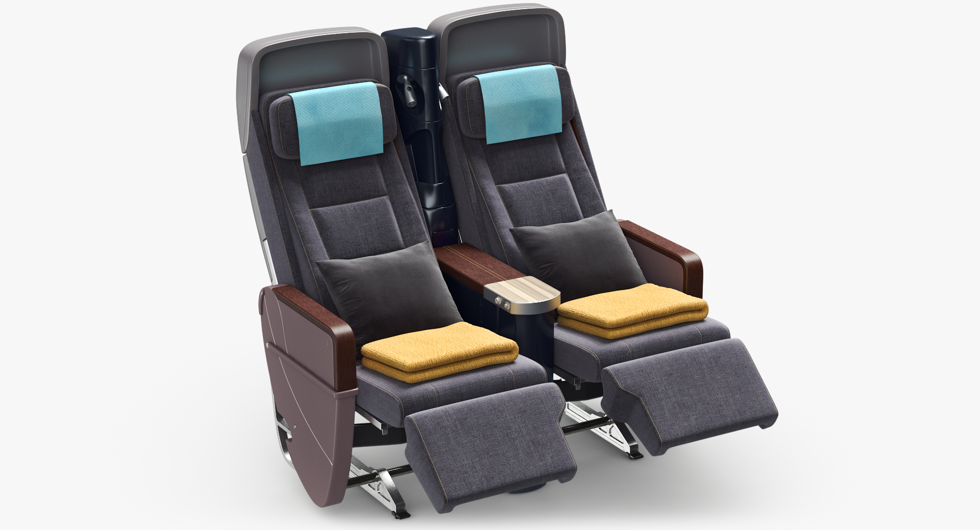 living room chair in airplane
