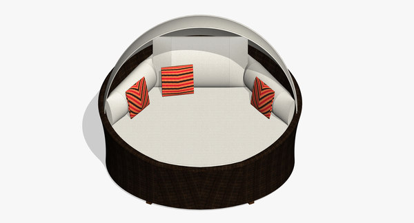 Woven Outdoor Rvt File Building Revit Family Daybed Outdoor wicker