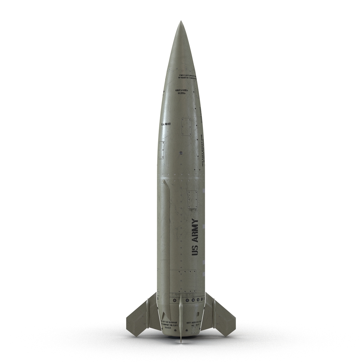 lockheed martin mgm140 atacms 3d model