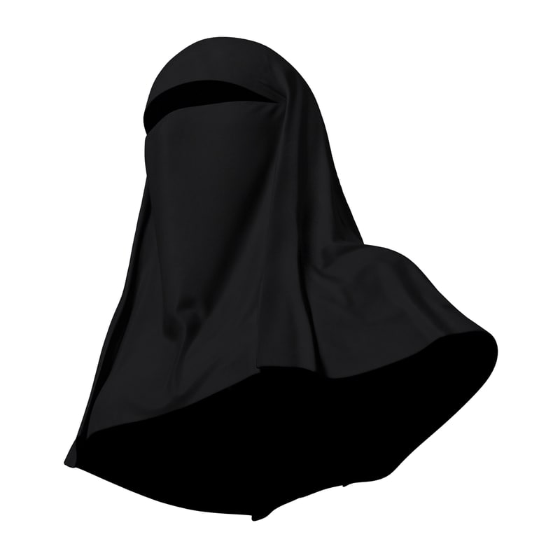 muslim islamic women burqa 3d 3ds