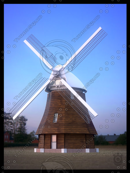 3D модель ветряная мельница - TurboSquid 870635