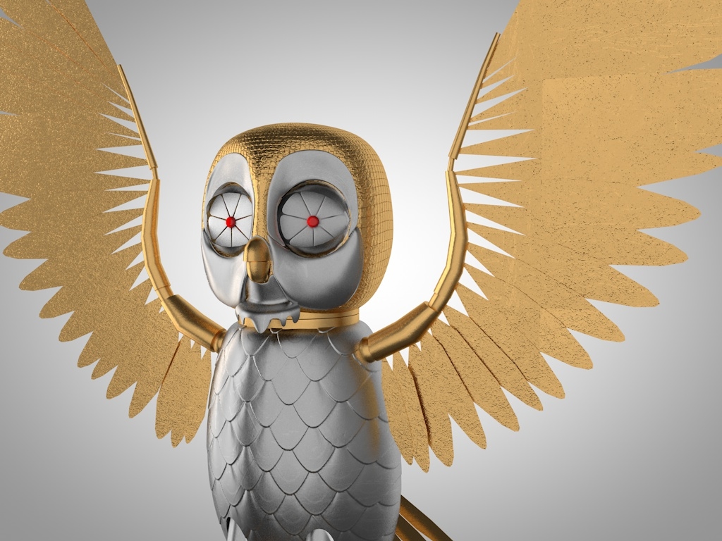 3d model robotic owl