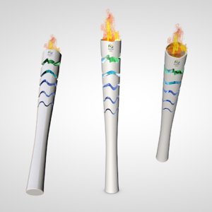 2016 olympic torch c4d