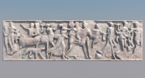 Modele 3d De Bas Relief Grec 3 Turbosquid