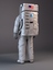 3d astronaut landing moon model