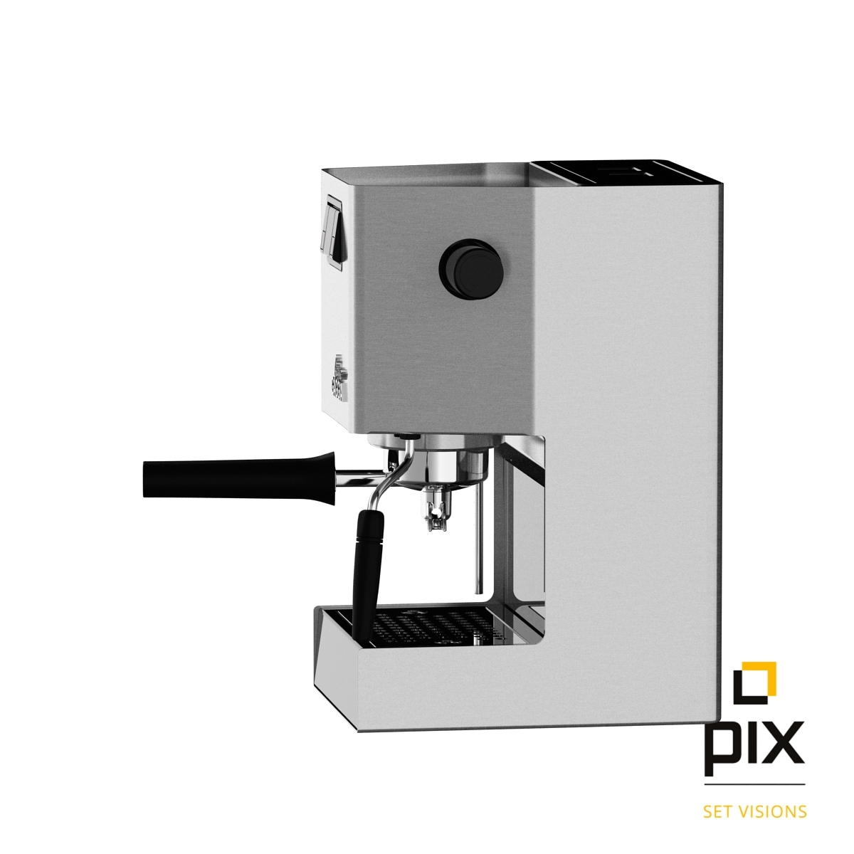 3d realistic gaggia classic coffee machine model