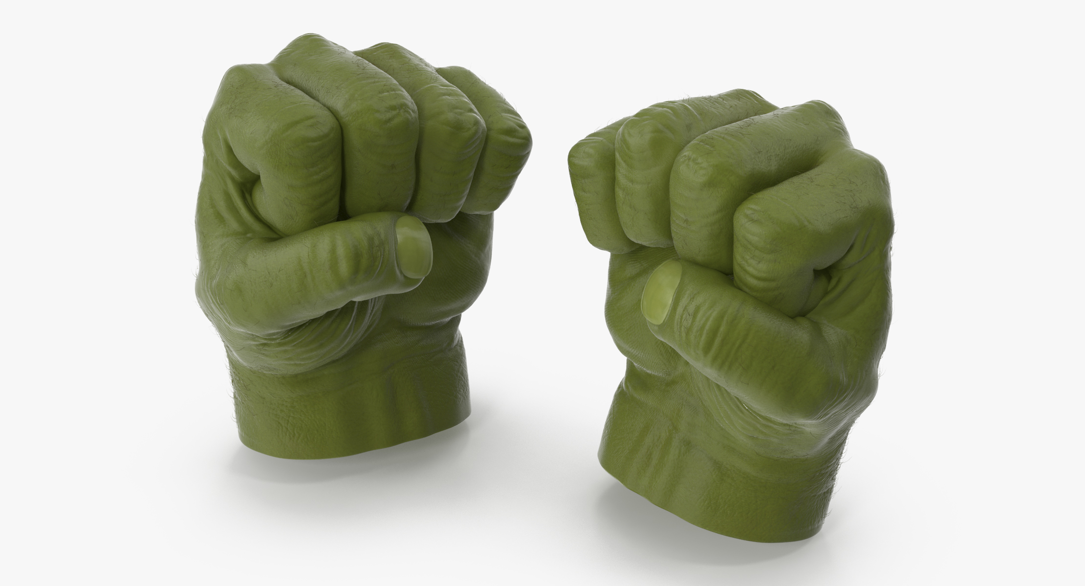 hulk hands opened closed 3d max