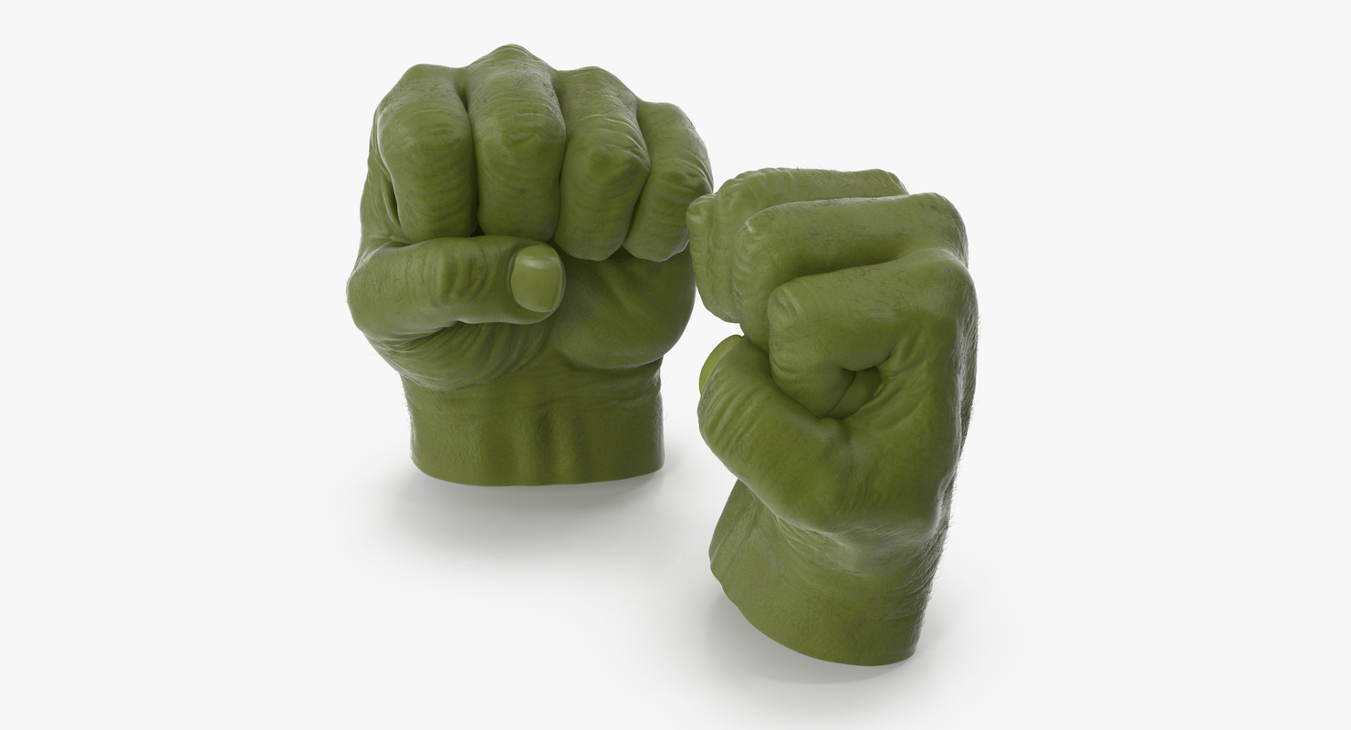 D Model Of Hulk Hands