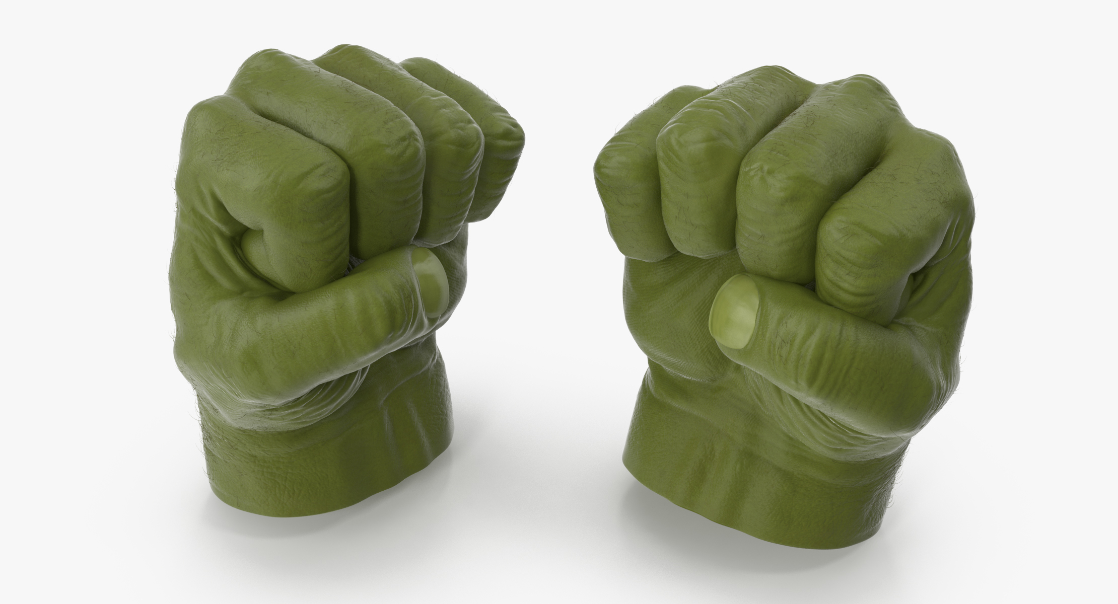 hulk hands opened closed 3d max