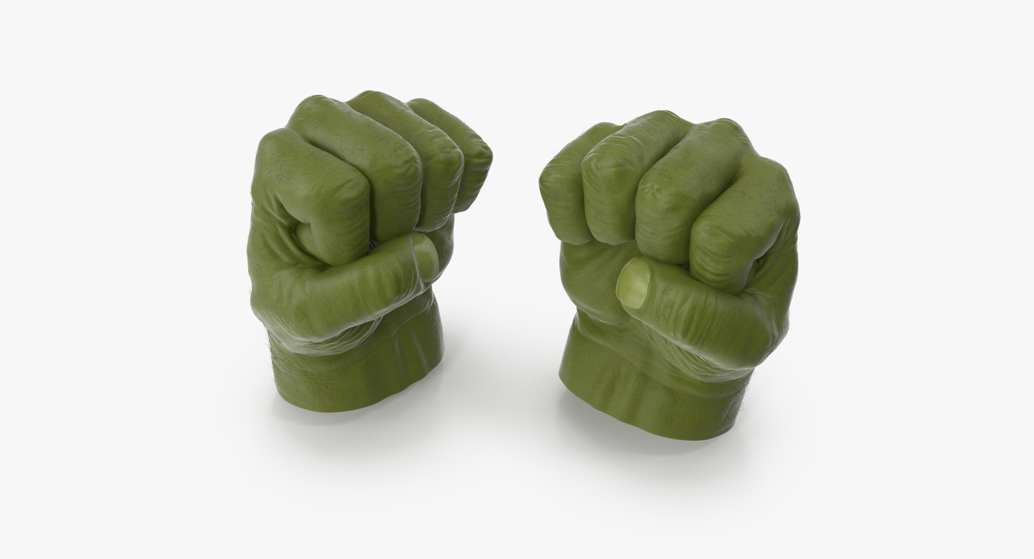 incredible hulk toy hands