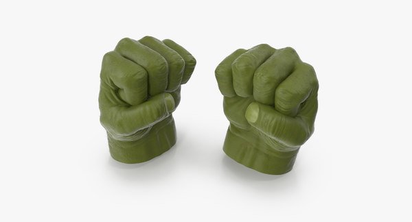 hulk hands opened closed 3d max