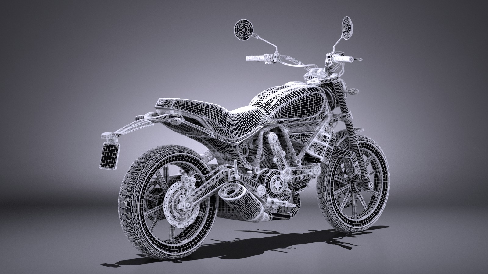 ducati scrambler sixty2 3d c4d