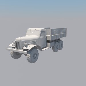 zil-157 truck 3d model