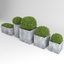 realistic planters square 3d max