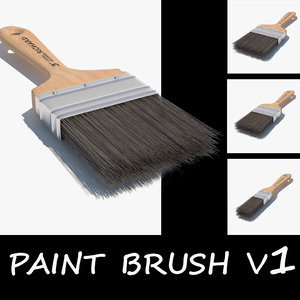 3d model paint brush v1