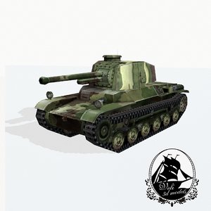 type 3 tank chi-nu 3d model