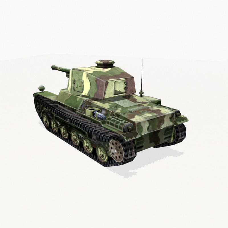 type 3 tank chi-nu 3d model