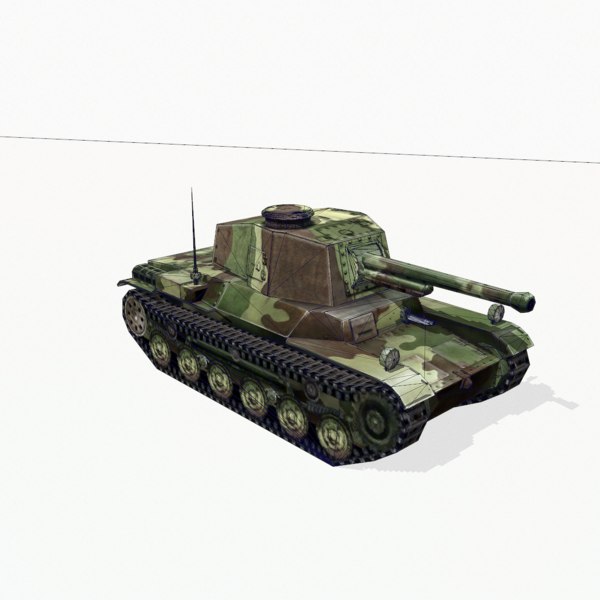 type 3 tank chi-nu 3d model