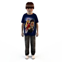 fashion clothing children baby s 3d model
