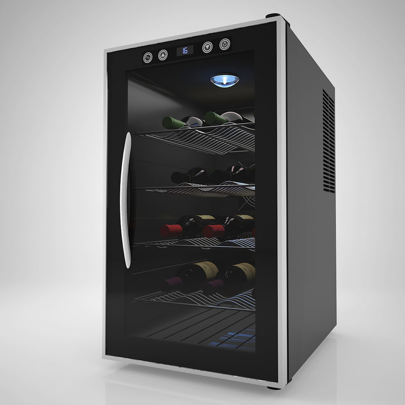 3d model wine chiller