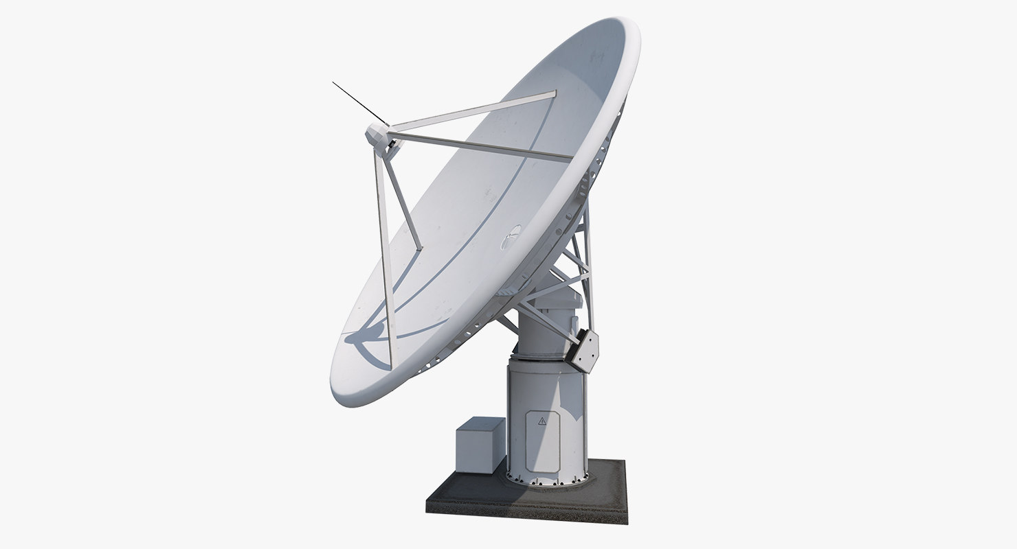 3d radio telescope antenna kat7 model