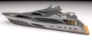 3d model of yacht