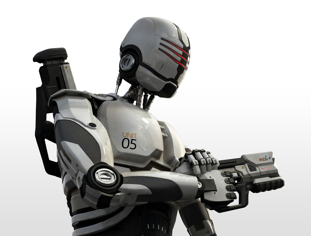 3d Robot Sci Fi Model