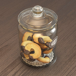 3d jar cookies model