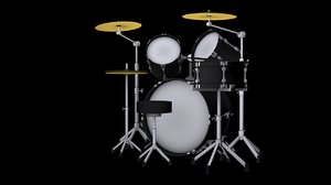 3d drum set model